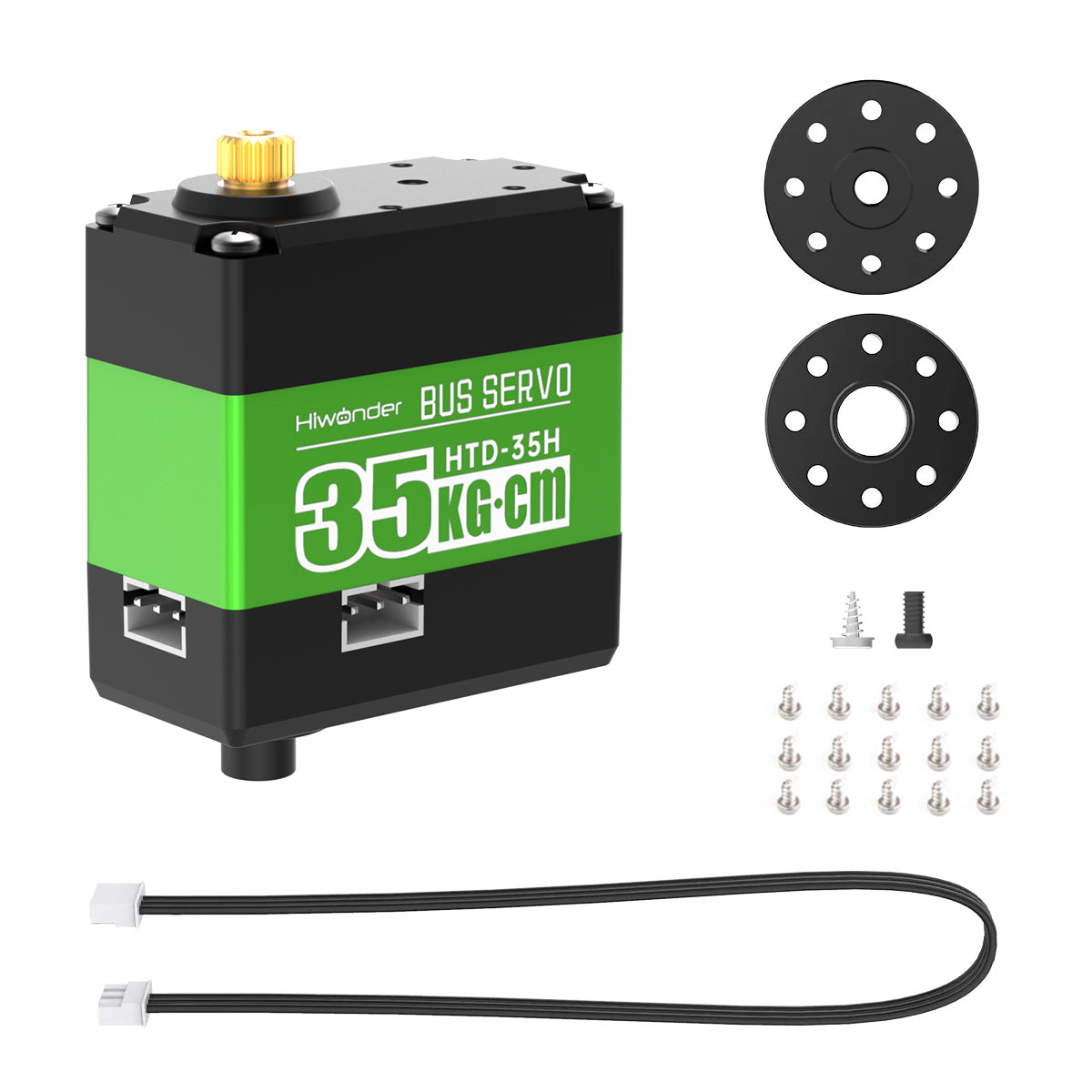 Hiwonder HTD-35H High Voltage Serial Bus Servo 35KG Torque with Three Connectors and Data Feedback Hiwonder HTD-35H High Voltage Serial Bus Servo 35KG Torque with Three Connectors and Data Feedback